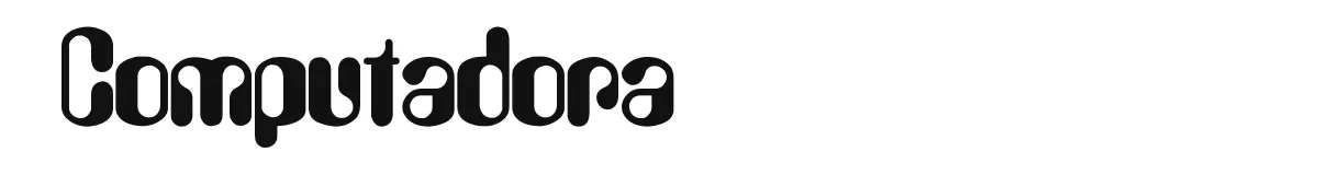 Computadora original font preview