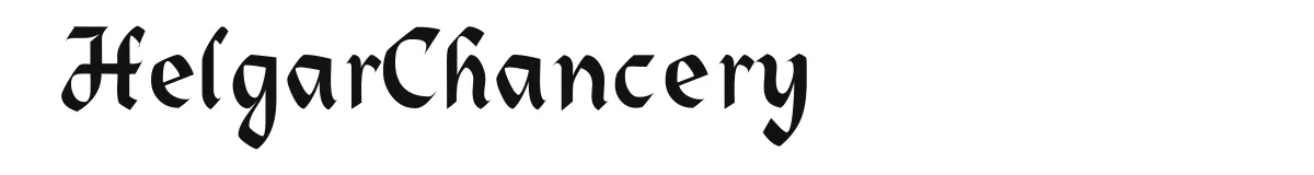 HelgarChancery original font preview
