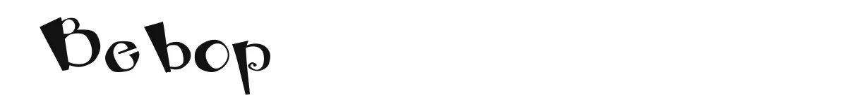 Bebop original font preview