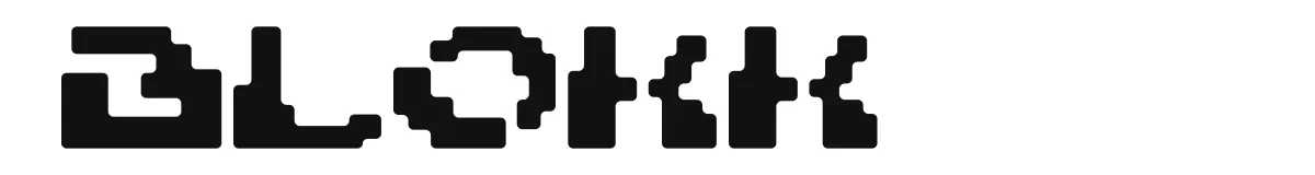 Blokk original font preview