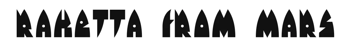 Raketta From Mars original font preview