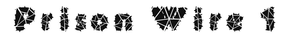 Prison Wire 1 original font preview