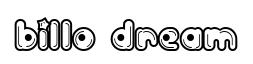 Billo Dream original font preview