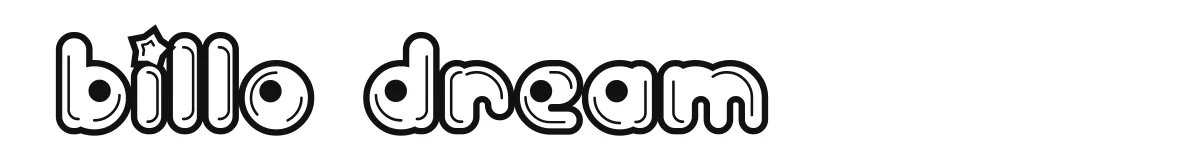 Billo Dream font preview