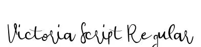 Victoria Script Regular