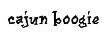 Cajun Boogie original font preview