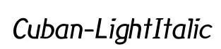 Cuban-LightItalic