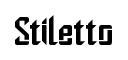 Stiletto original font preview