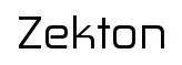 Zekton original font preview