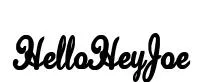 HelloHeyJoe original font preview