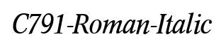 C791-Roman-Italic