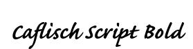 Caflisch Script Bold