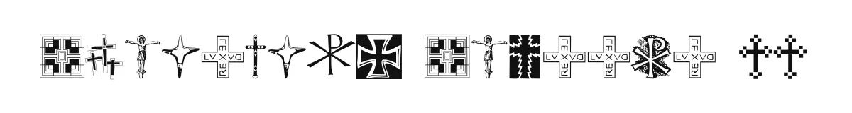 Christian Crosses II original font preview