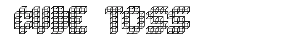 Cube Toss original font preview