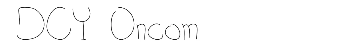 DCY Oncom original font preview