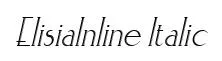 ElisiaInline Italic