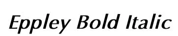 Eppley Bold Italic