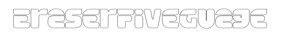 EraserFiveGuage original font preview