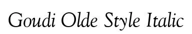 Goudi Olde Style Italic