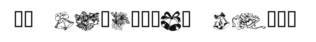 KR Christmas Bells original font preview