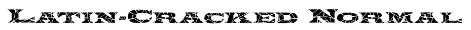 Latin-Cracked Normal original font preview
