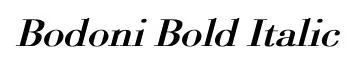 Bodoni Bold Italic