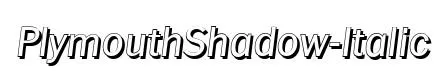 PlymouthShadow-Italic