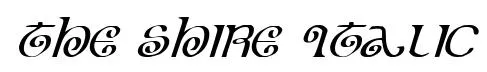 The Shire Italic original font preview