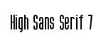 High Sans Serif 7