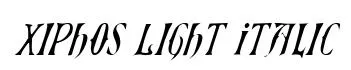 Xiphos Light Italic