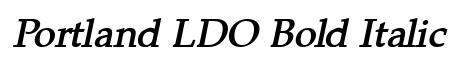 Portland LDO Bold Italic