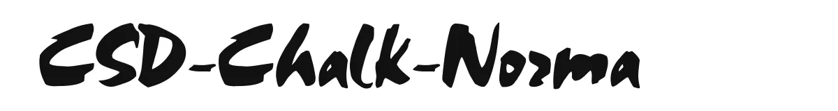 CSD-Chalk-Norma original font preview
