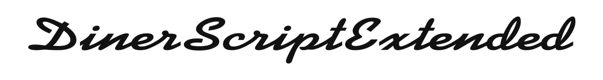 DinerScriptExtended original font preview