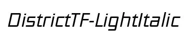 DistrictTF-LightItalic