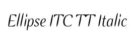 Ellipse ITC TT Italic