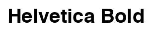 Helvetica Bold font preview