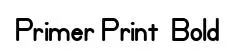 Primer Print  Bold