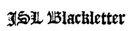 JSL Blackletter