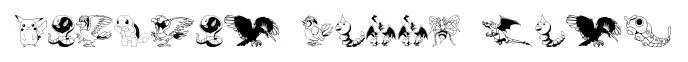 Pokemon Kiddy Ding original font preview
