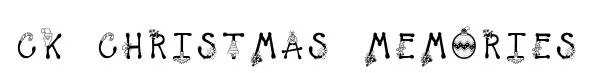 CK Christmas Memories original font preview