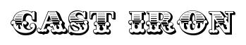 Cast Iron original font preview