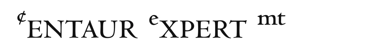 Centaur Expert MT original font preview