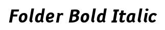 Folder Bold Italic