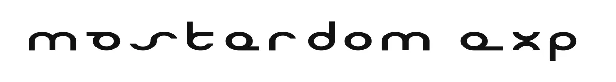 Masterdom Exp original font preview
