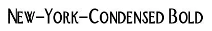 New-York-Condensed Bold