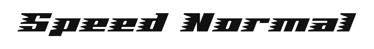 Speed Normal original font preview