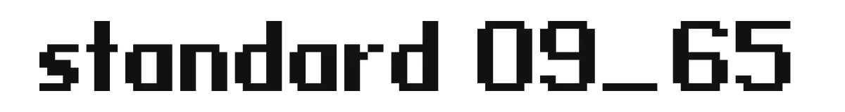 standard 09_65 original font preview