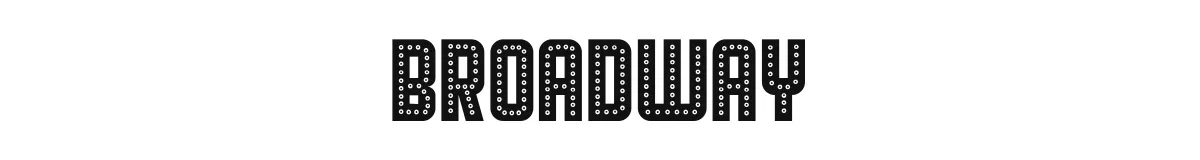Broadway font preview