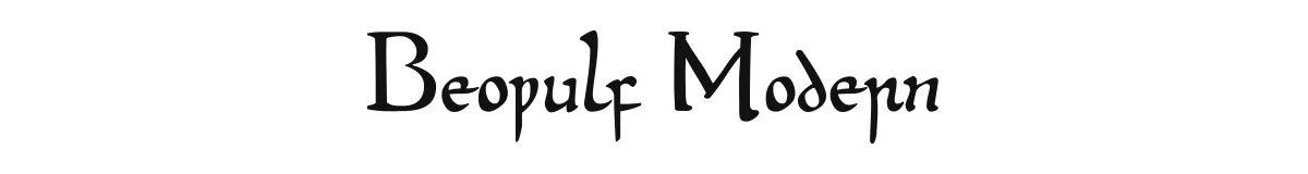 Beowulf Modern original font preview