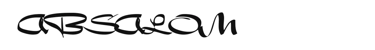 ABSALOM original font preview